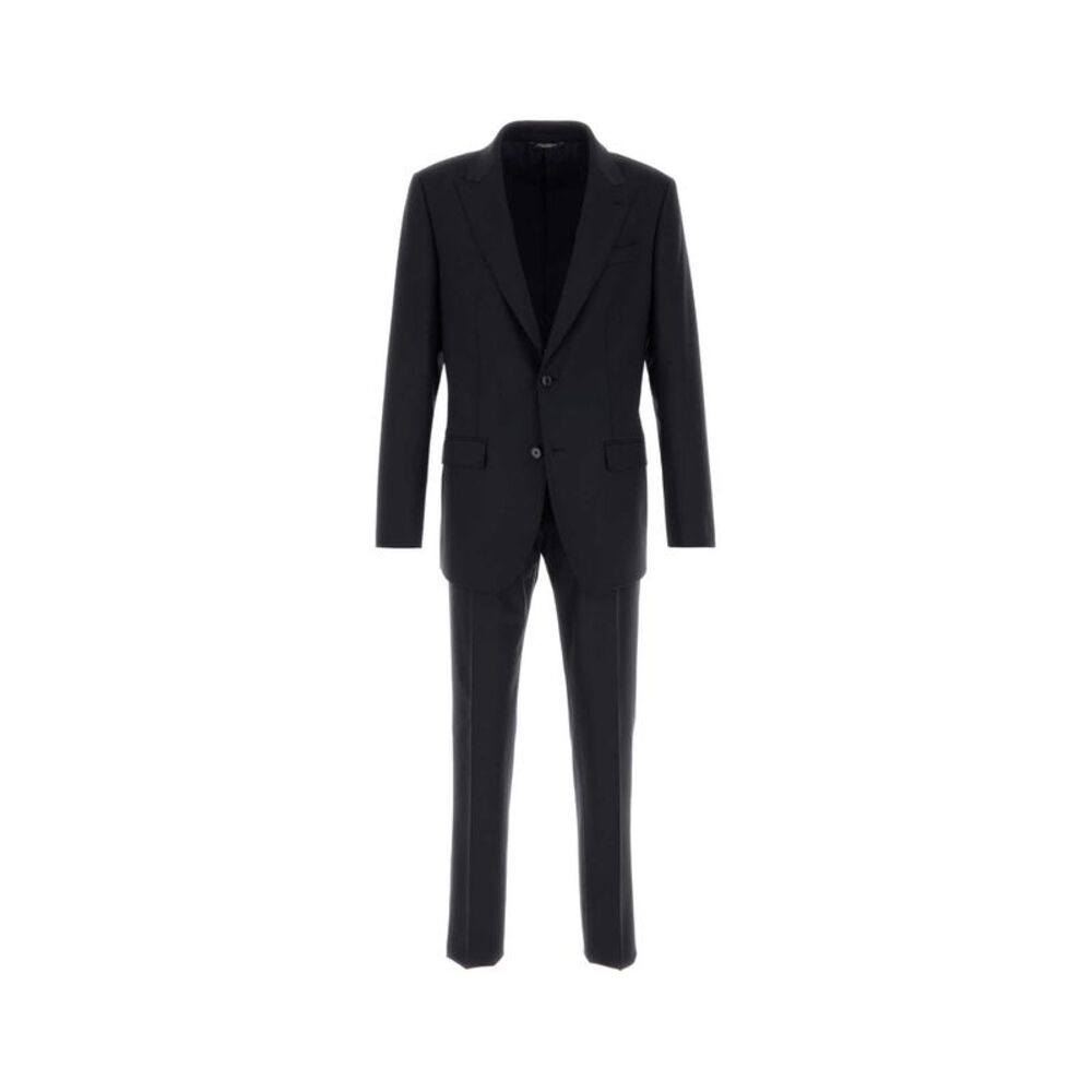 Dolce & Gabbana Men Midnight Blue Stretch Wool Suit